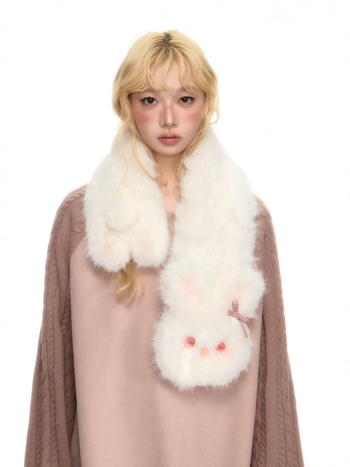 YEDM - Plush Rabbit Scarf