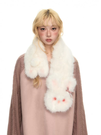 YEDM - Plush Rabbit Scarf