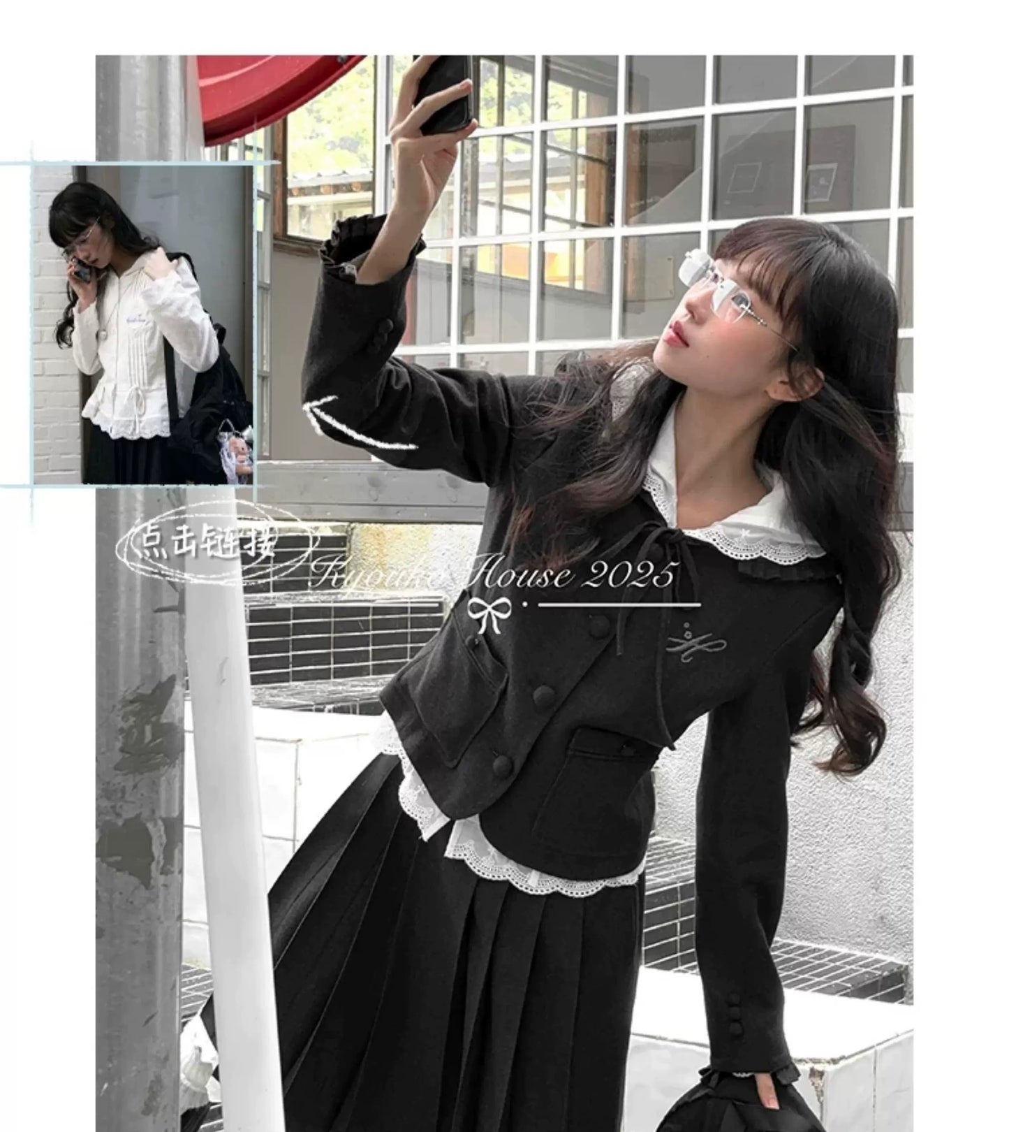 "Classic Belle" Sailor Blazer Collection (Blazer/ Pleated Skirt/ Hooded Blouse)