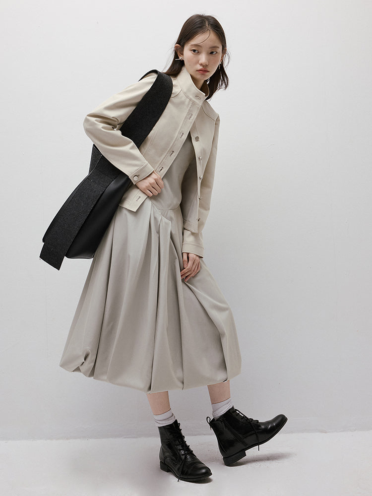 FUSSED Disorder Deconstructed Asymmetric Bubble Dress (Adjustable Straps) FOF-25SS005