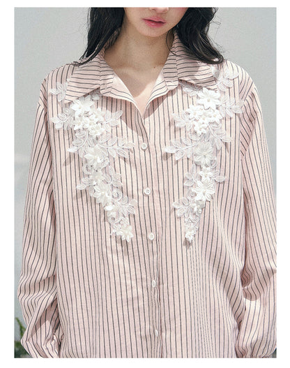 少也眼 "Pink Cloud Reverie" Cinnamon Pink Lace Sweet Two-Piece Skirt Set 563856385