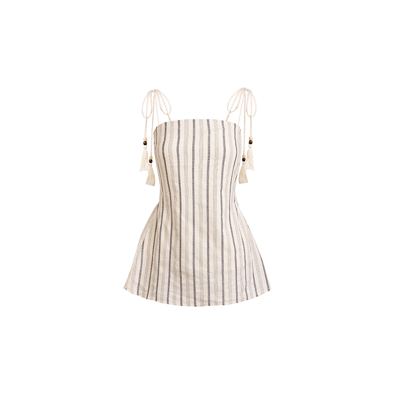 Longline Vertical Stripe Camisole Tank Top