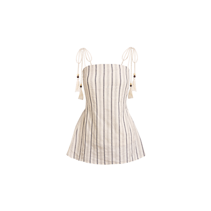 Longline Vertical Stripe Camisole Tank Top