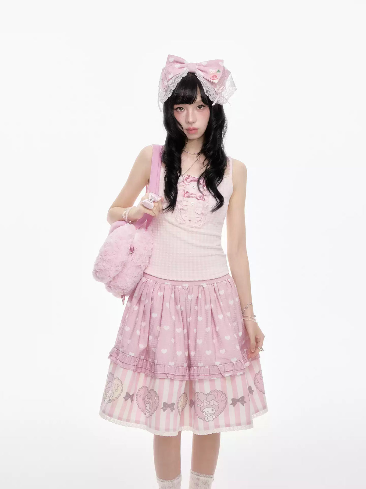 “Melody Garden” Mint Green My Melody Ruffle Hoodie Jacket Set