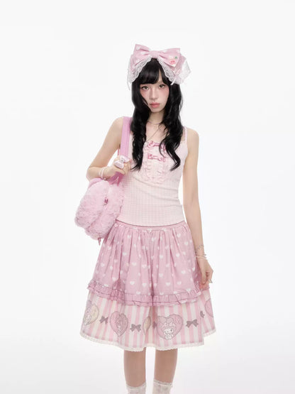 “Melody Garden” Mint Green My Melody Ruffle Hoodie Jacket Set