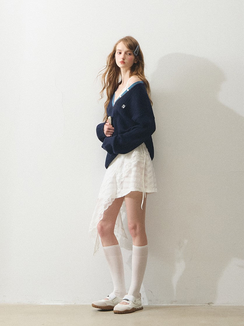 "自由的午后" Afternoon Ease Knit & Slip Dress Set