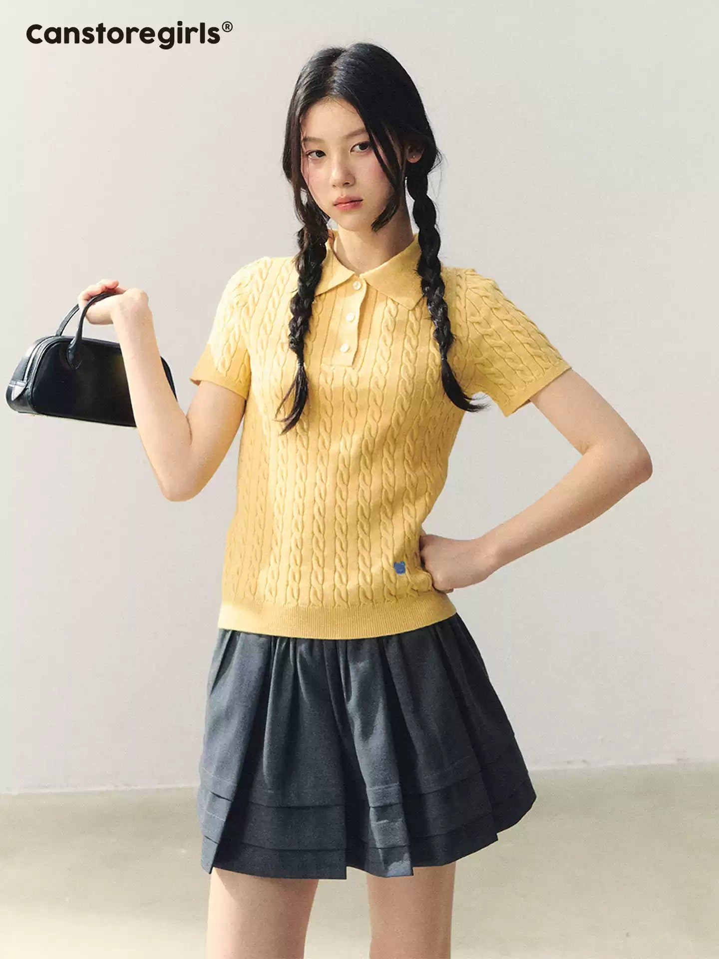 "Dark Academia Mood" Pleated Skort LL2026064