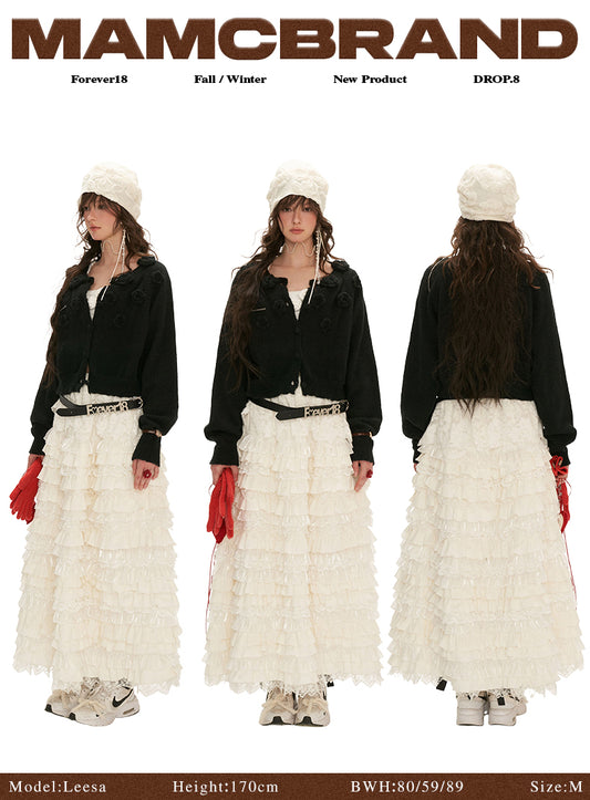 MAMC - Black Rose Cardigan