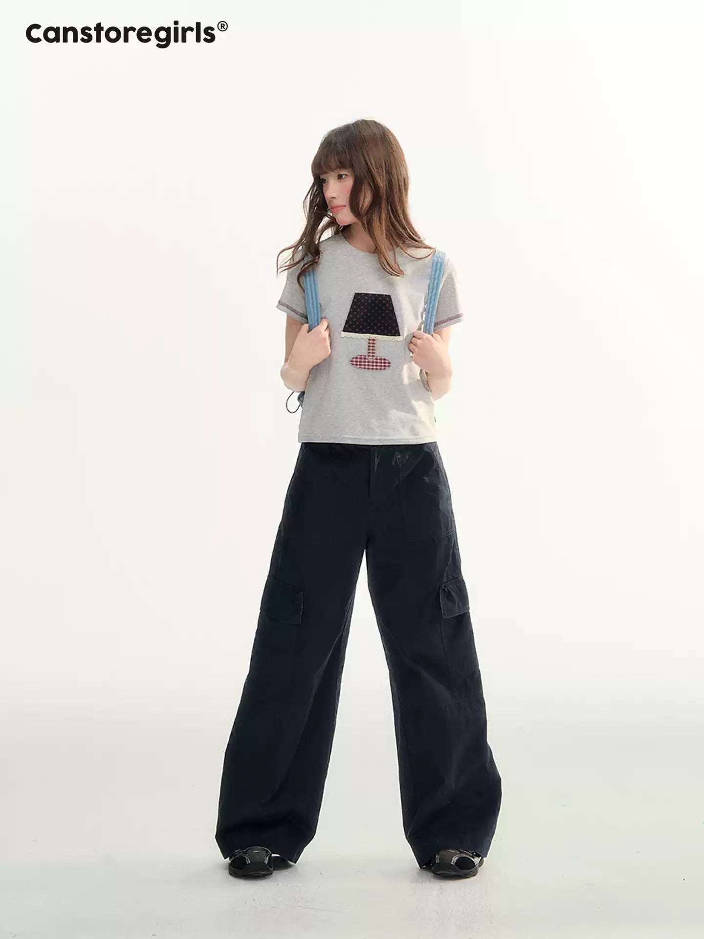 Relaxed Utility Wide-Leg Cargo Pants LL2026102