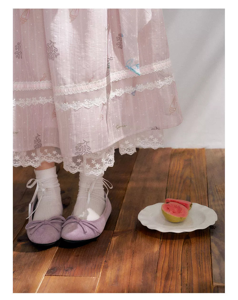 “Pink Mist Island” Dusty Rose Off-Shoulder Skirt Set