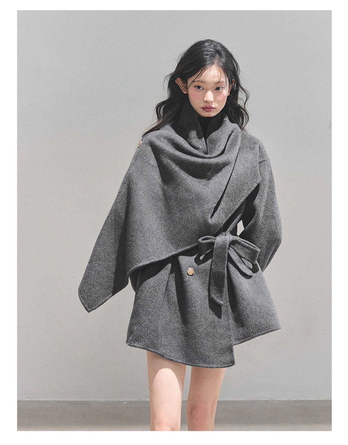 少也眼 “Winter Balcé Whisper” Wool Blend Overcoat - Gray (2nd Lookbook) 7886436