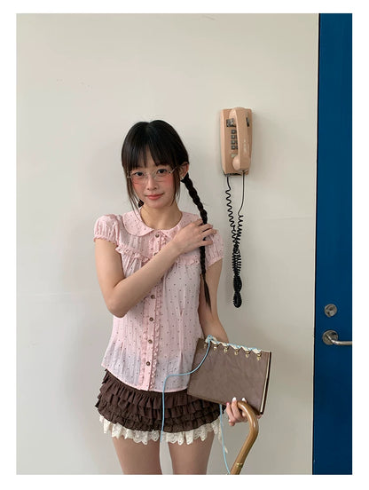 "Layer Cake" Chocolate Brown Lace Ruffle Bloomers