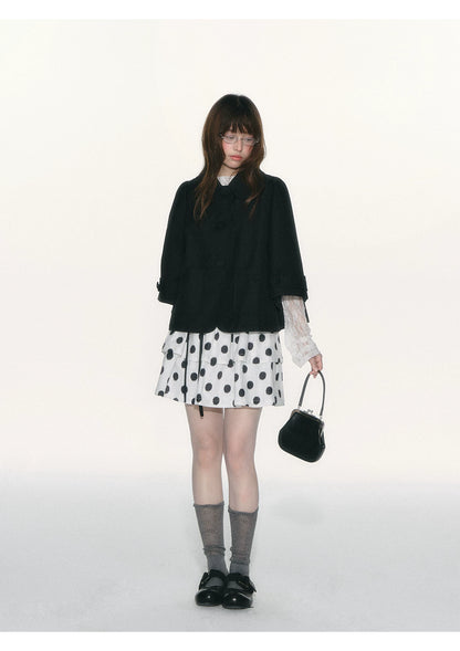 JOVYLLE - Black Preppy Blazer & Skirt Set