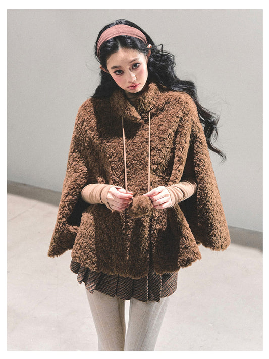 少也眼 “Dusk Warmth" Oversized Sherpa Jacket