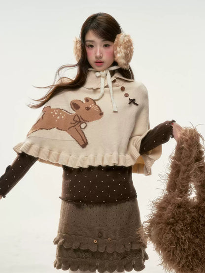 BIBIBENCY - Light Brown Knit Skirt
