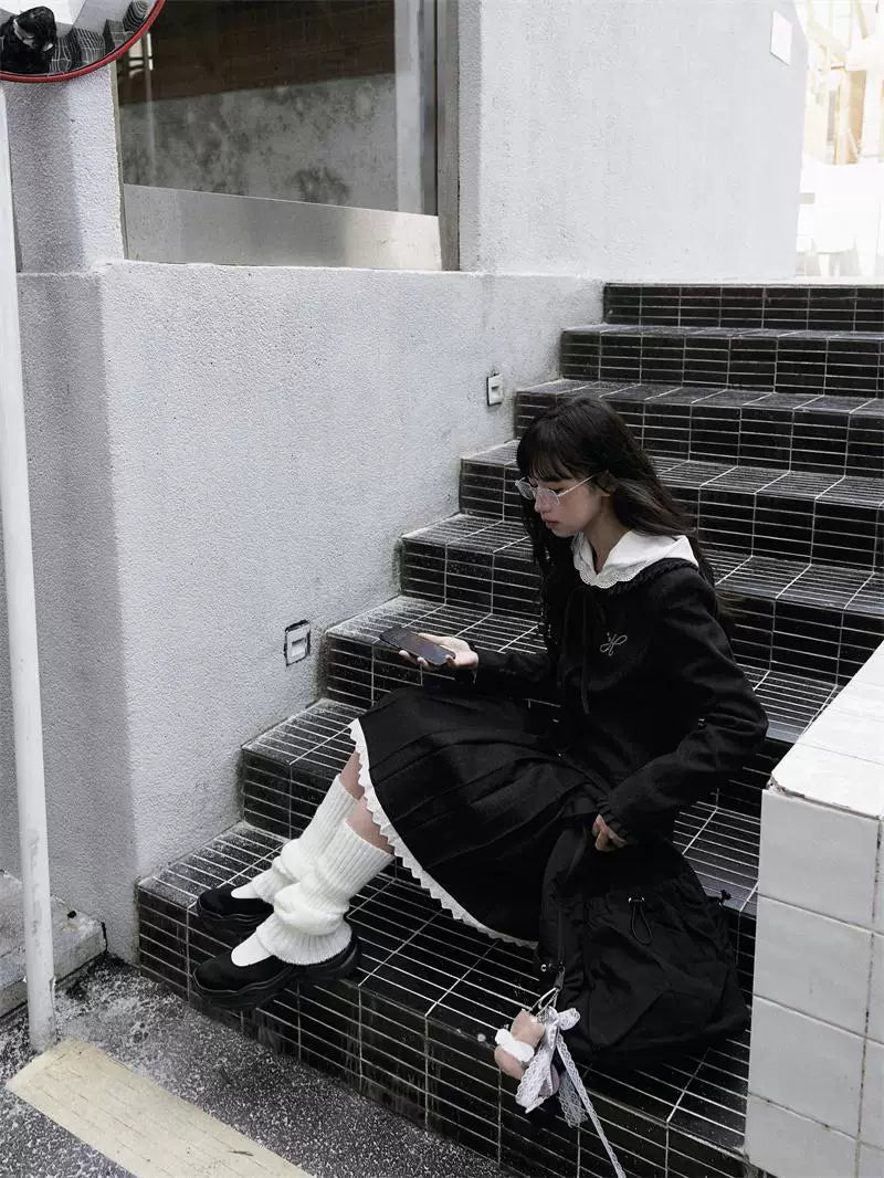 "Classic Belle" Sailor Blazer Collection (Blazer/ Pleated Skirt/ Hooded Blouse)