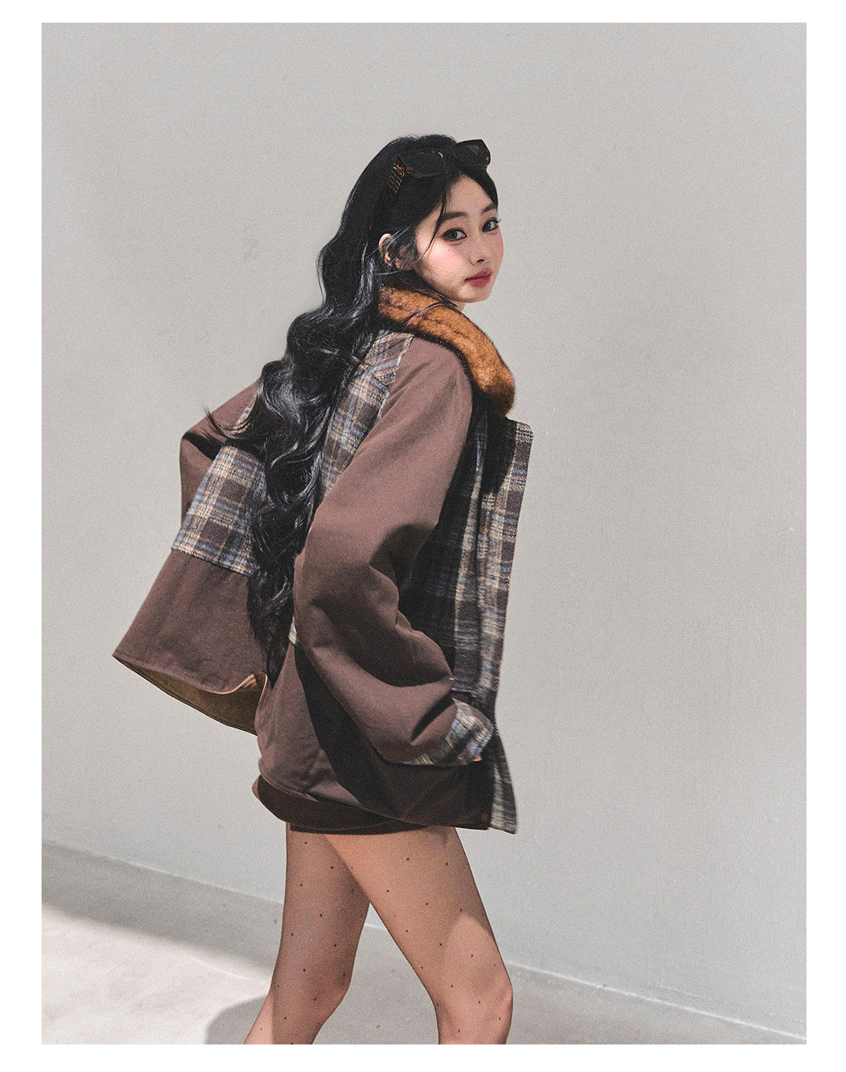 少也眼 "Twilight in Weightlessness" Coffee Brown Reversible Jacket 5463836483