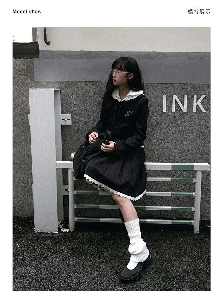 "Classic Belle" Sailor Blazer Collection (Blazer/ Pleated Skirt/ Hooded Blouse)