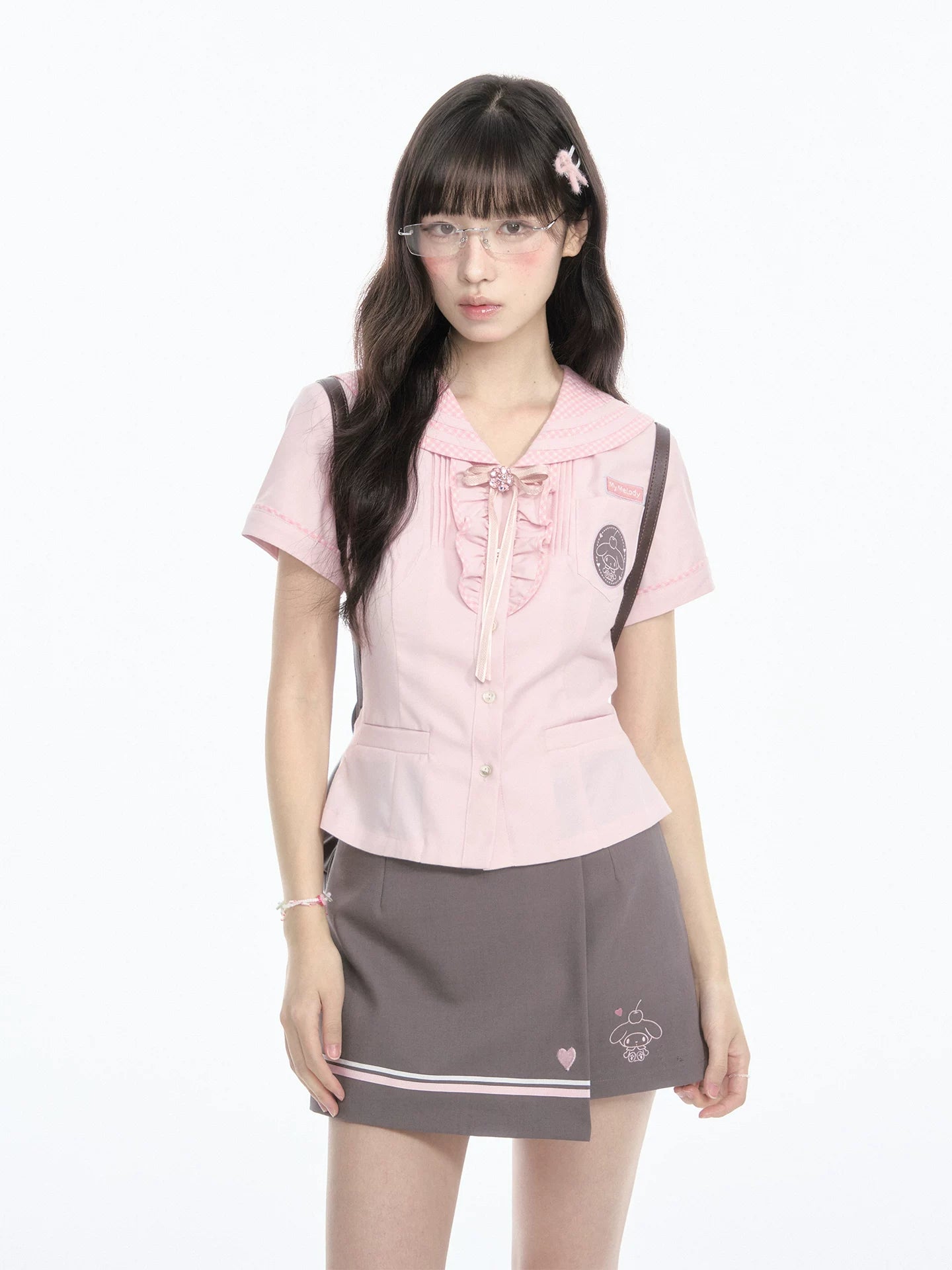 "Macaron Melody" Sailor Collar Set