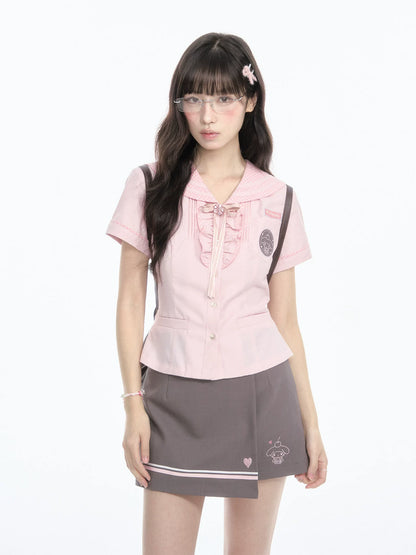 "Macaron Melody" Sailor Collar Set