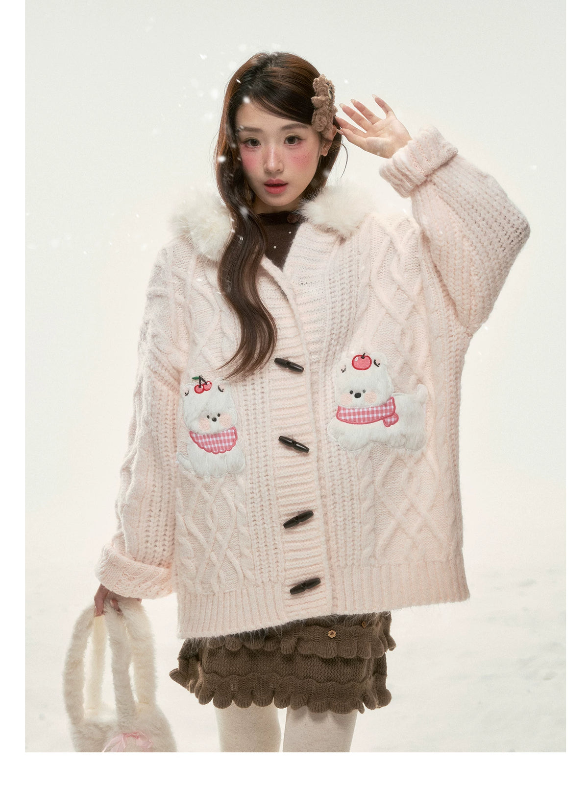 BIBIBENCY - Light Brown Knit Skirt