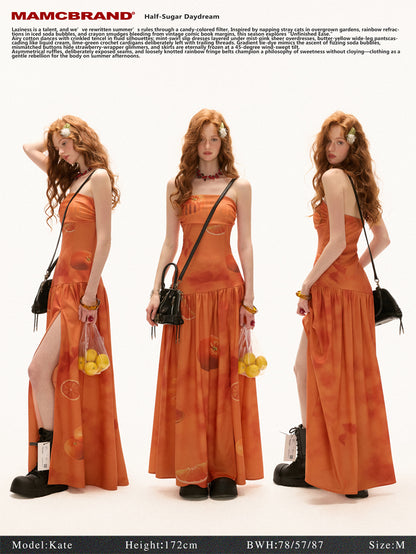MAMC - Citrus Escape Strapless Dress