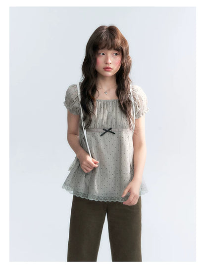 "Forest Cocoa" Dark Coffee Green Flare Capri Pants