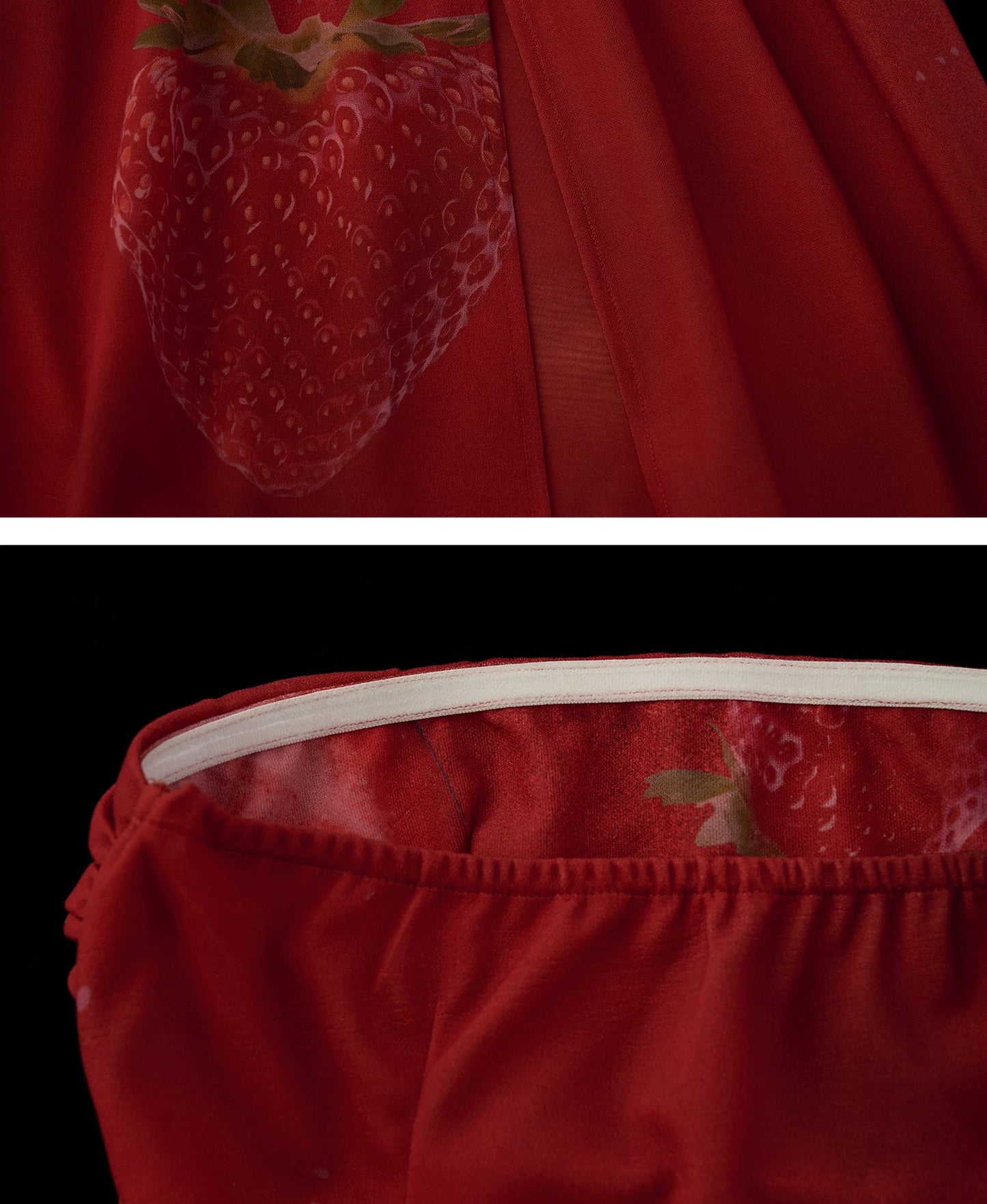 "Strawberry Rouge Mood" Strapless Maxi Dress WE1000