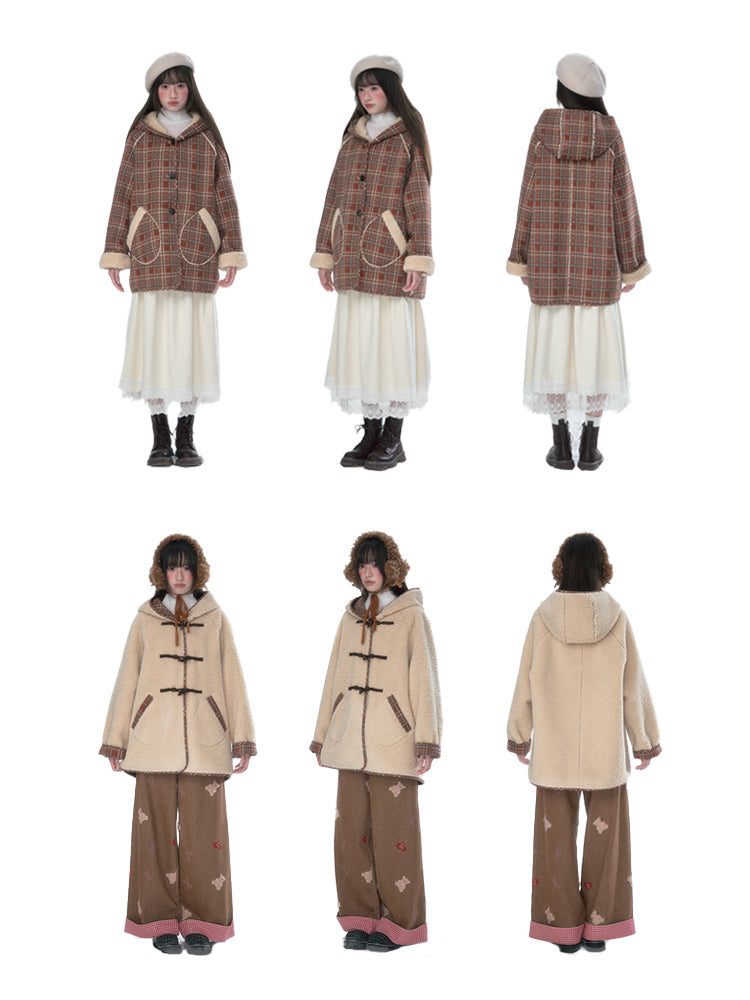 韓曉熙 - Lambswool Reversible Hooded Jacket