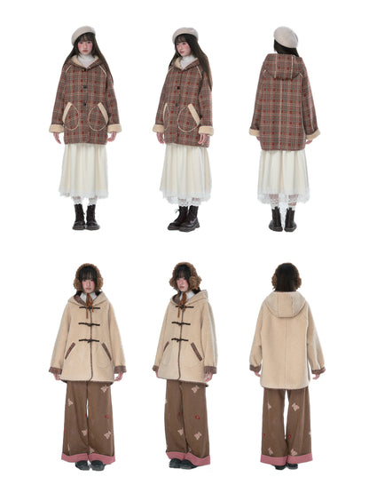 韓曉熙 - Lambswool Reversible Hooded Jacket