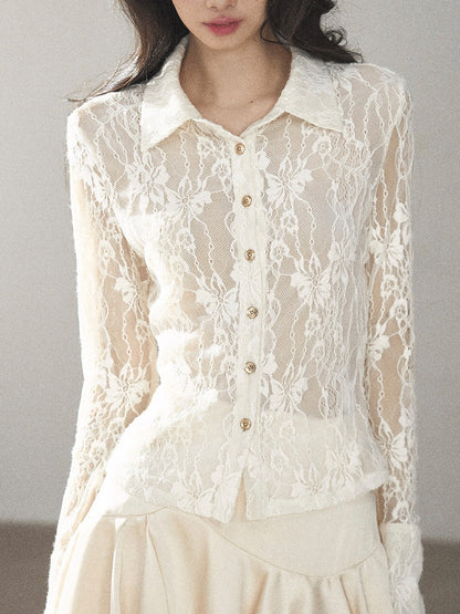 AOMALM - Cloud White Rabbit Fur Cropped Coat