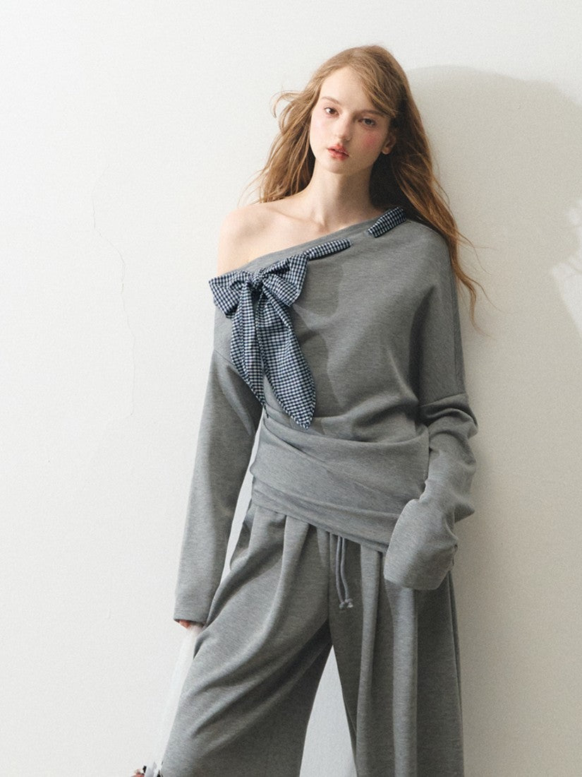 "灰调解构" The Eloise Soft Structure Silk-Cotton Suit Set