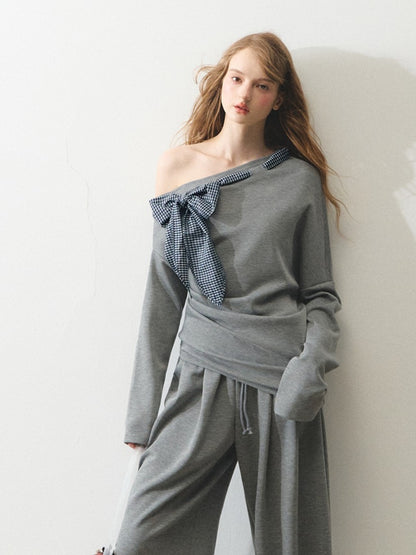 "灰调解构" The Eloise Soft Structure Silk-Cotton Suit Set