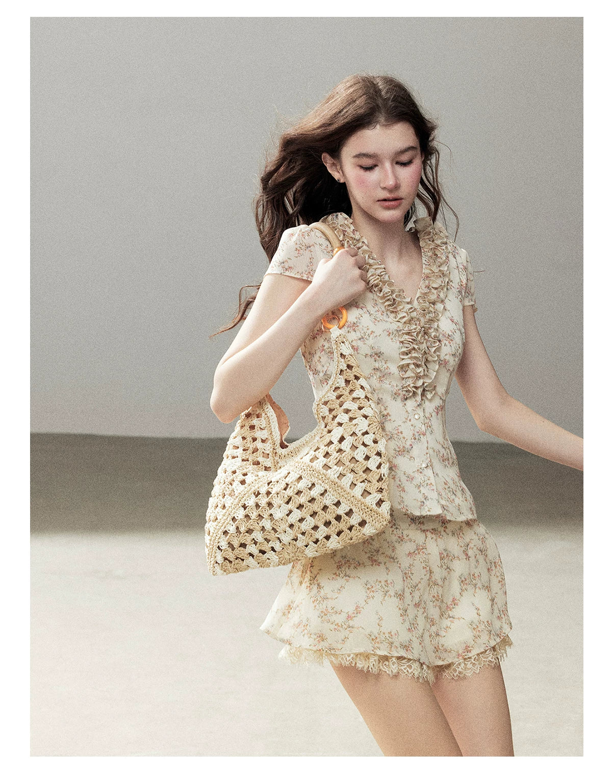 "Daisies in Your Arms" Soft Goose Yellow Chiffon Set