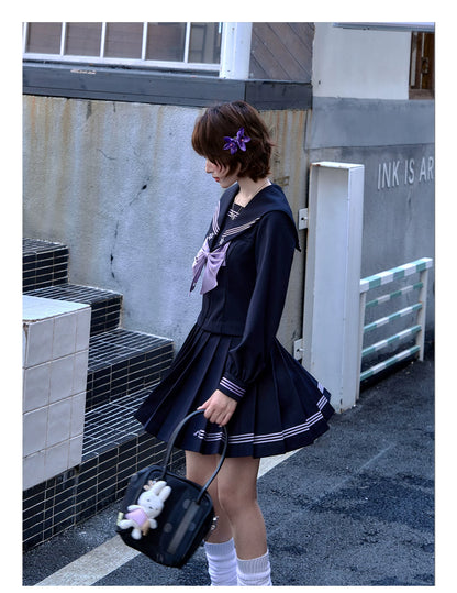 "Whispering Snow Lily" Sailor Uniform Collection (Top/ Skirt/ Ribbon Tie)