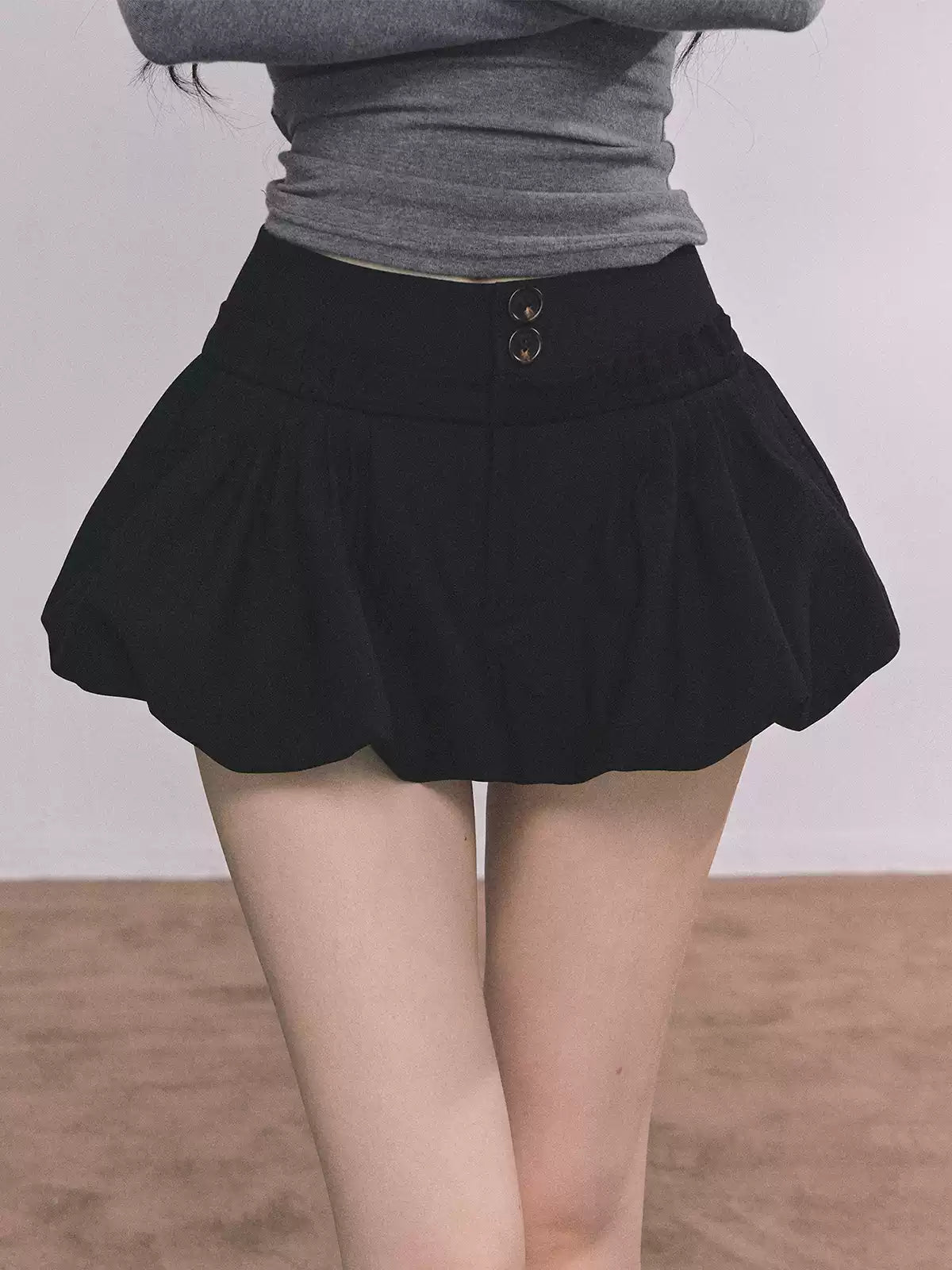 少也眼 Miu-Style American High-Waisted Tulip Skirt