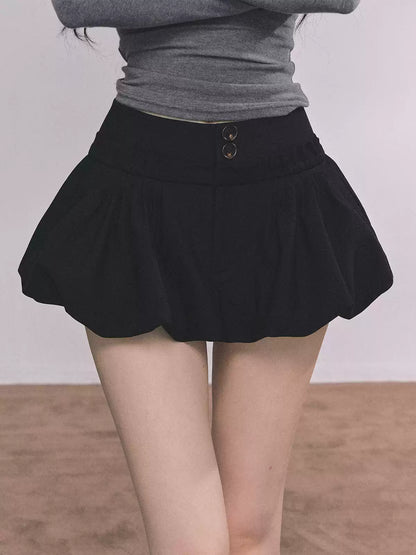 少也眼 Miu-Style American High-Waisted Tulip Skirt