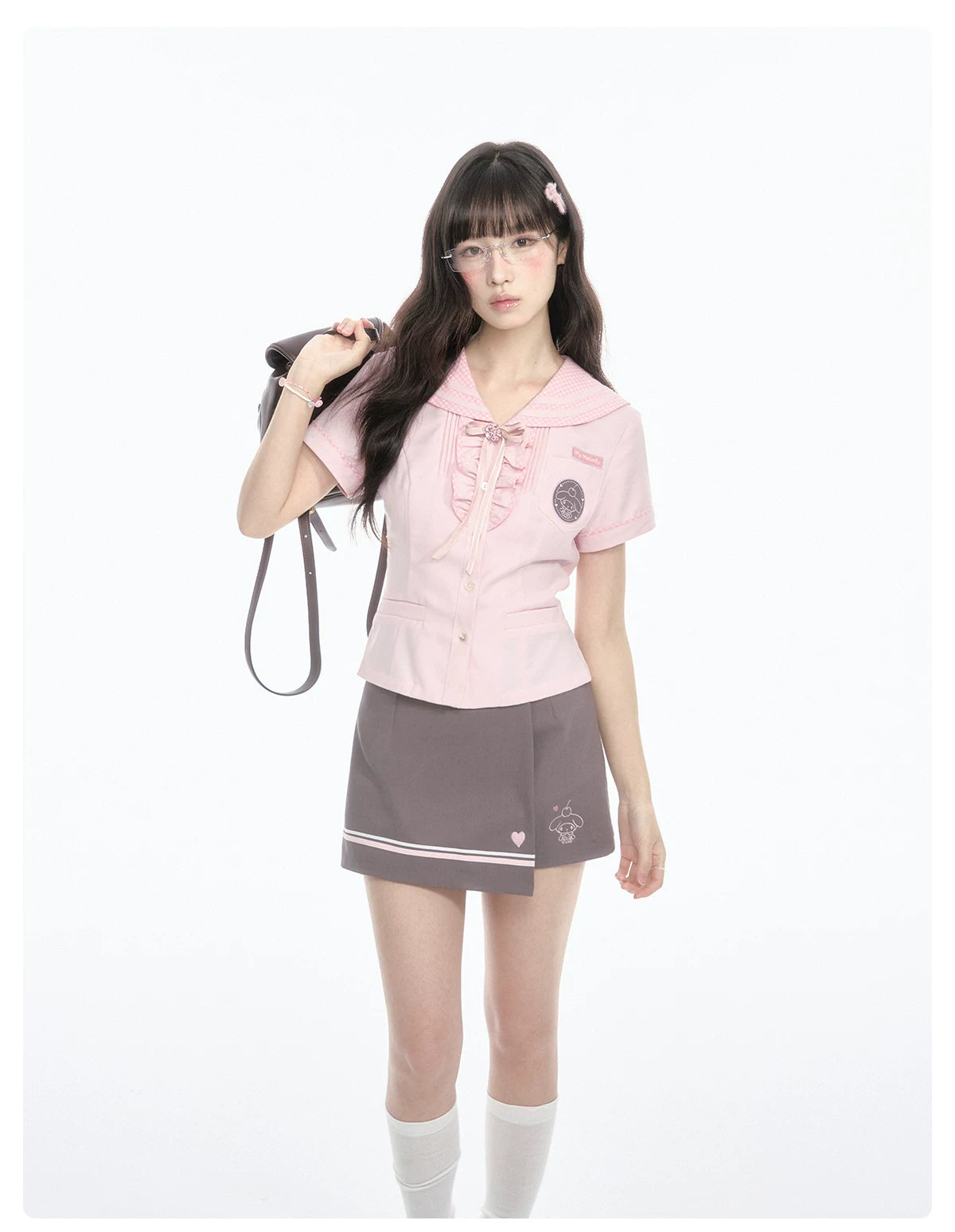 "Macaron Melody" Sailor Collar Set