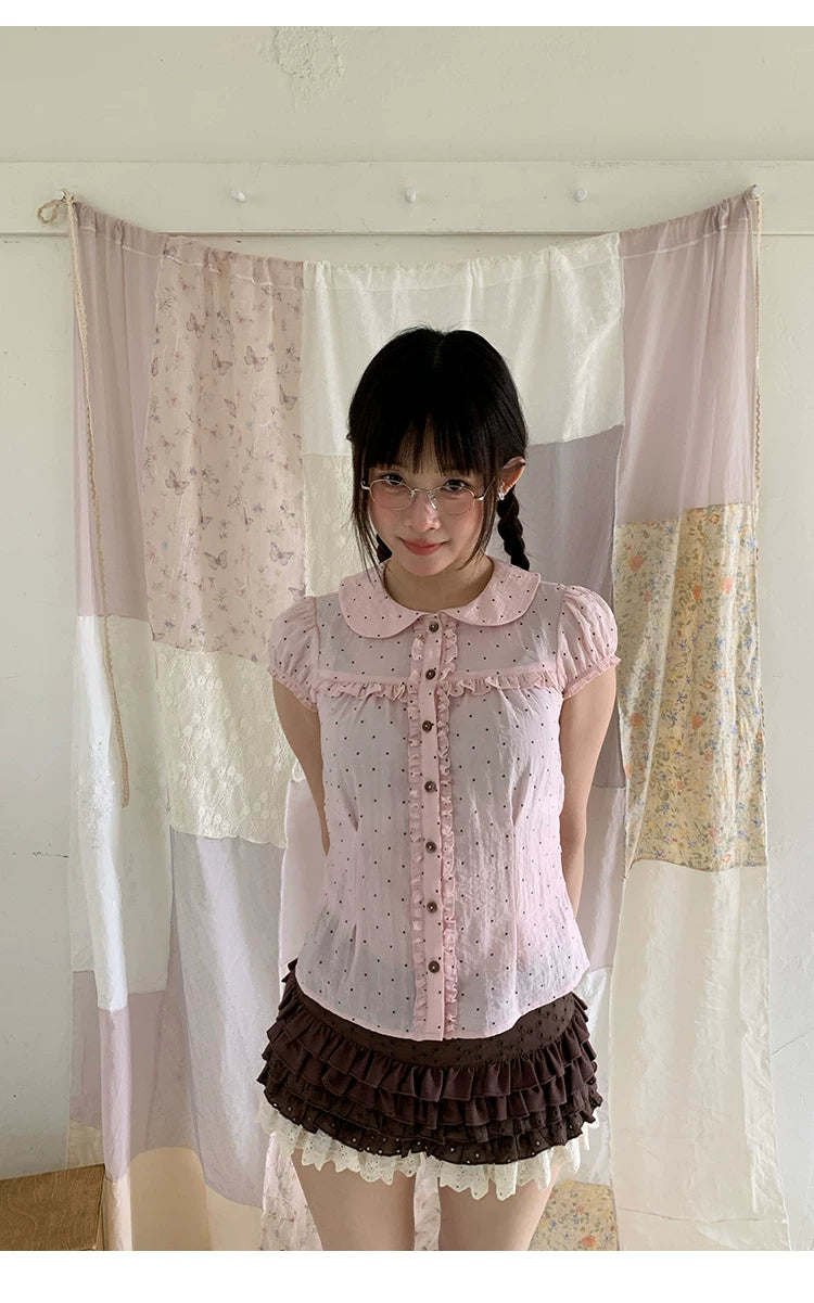 "Layer Cake" Chocolate Brown Lace Ruffle Bloomers