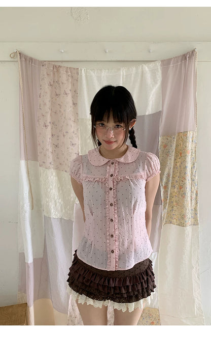 "Layer Cake" Chocolate Brown Lace Ruffle Bloomers