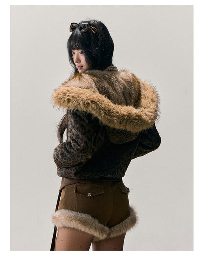 少也眼 “Whispers of Fallen Leaves” Maillard Quilted Jacket 65416
