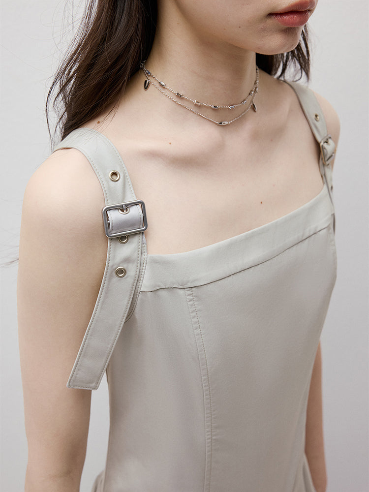 FUSSED Disorder Deconstructed Asymmetric Bubble Dress (Adjustable Straps) FOF-25SS005