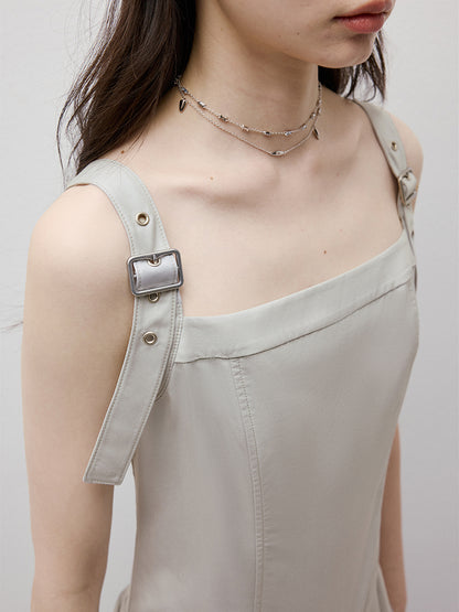 FUSSED Disorder Deconstructed Asymmetric Bubble Dress (Adjustable Straps) FOF-25SS005