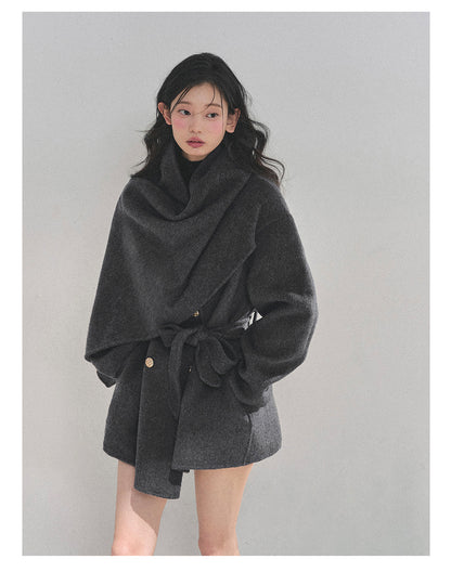 少也眼 “Winter Balcé Whisper” Wool Blend Overcoat - Gray (2nd Lookbook) 7886436