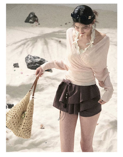 "Cool Touch Reverie" Cinnamon Pink Sun Protection Top Set 563543