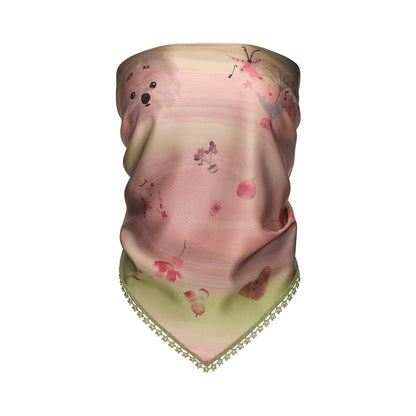 Pink Swirl Scarf-Hem Reversible Tube Top