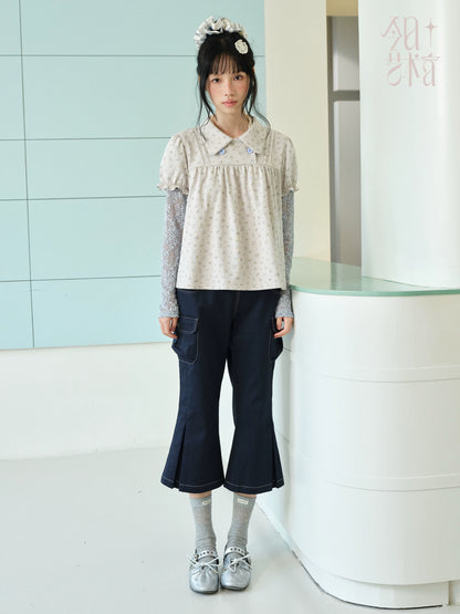 DAILY ARTIST - Navy Napoleon Utility Cropped Pants