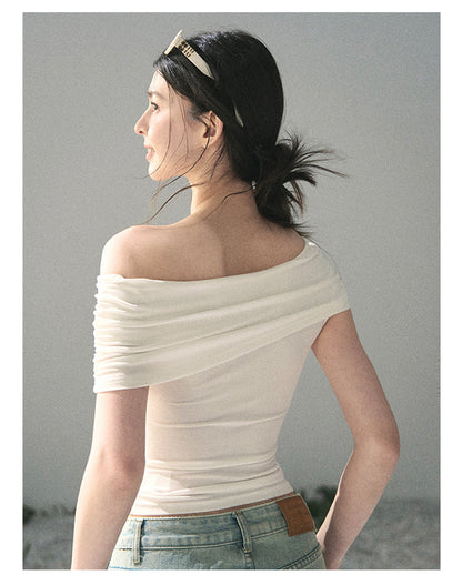 “Cicada Summer” Pure White Lace Cutout Top