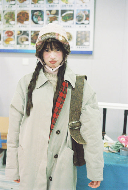 Zzouu - Green Gray Windbreaker Jacket