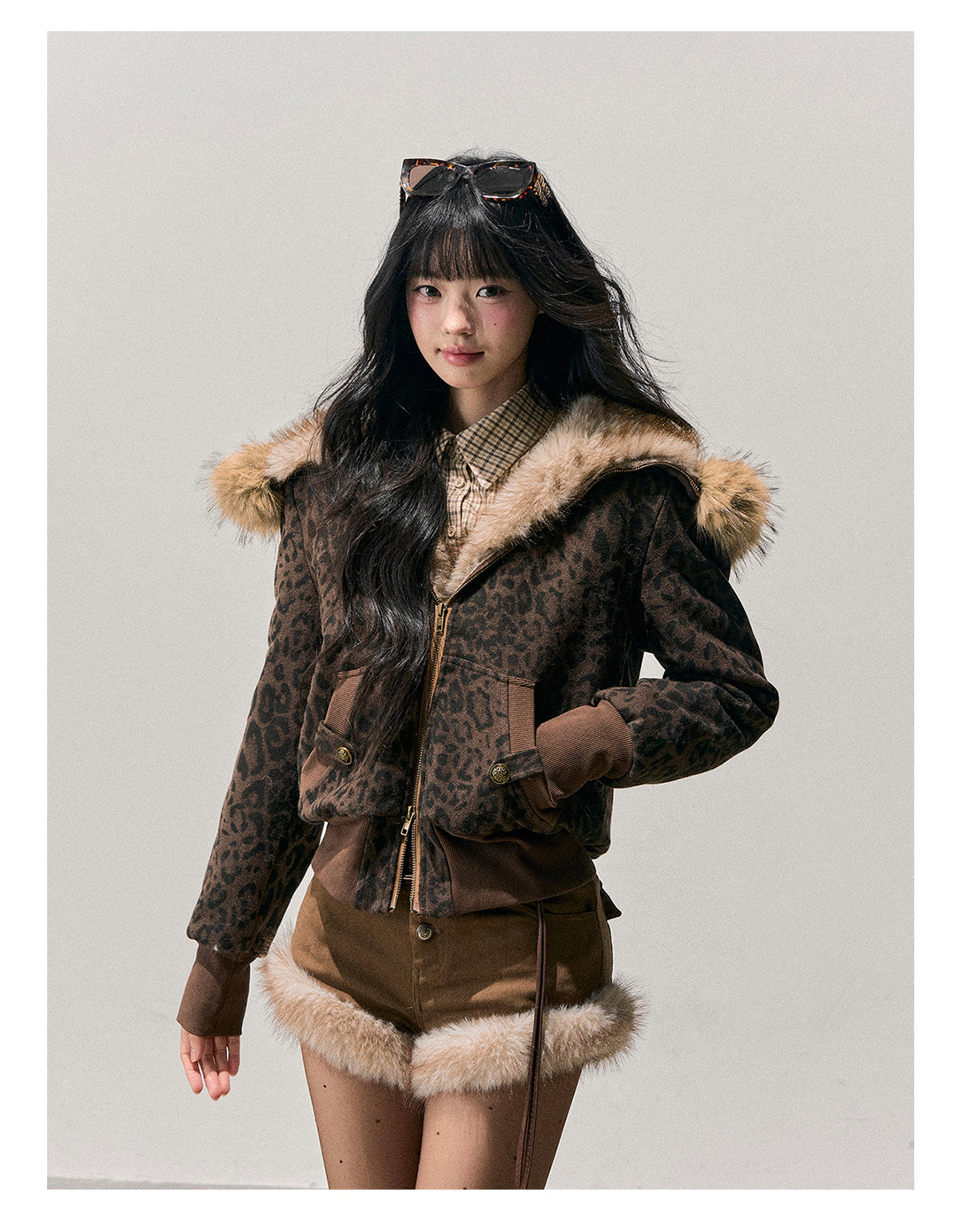 少也眼 “Whispers of Fallen Leaves” Maillard Quilted Jacket 65416